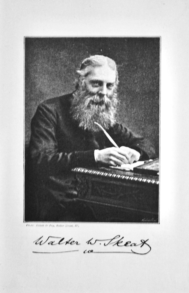 Professor Walter W. Skeat.  1895.
