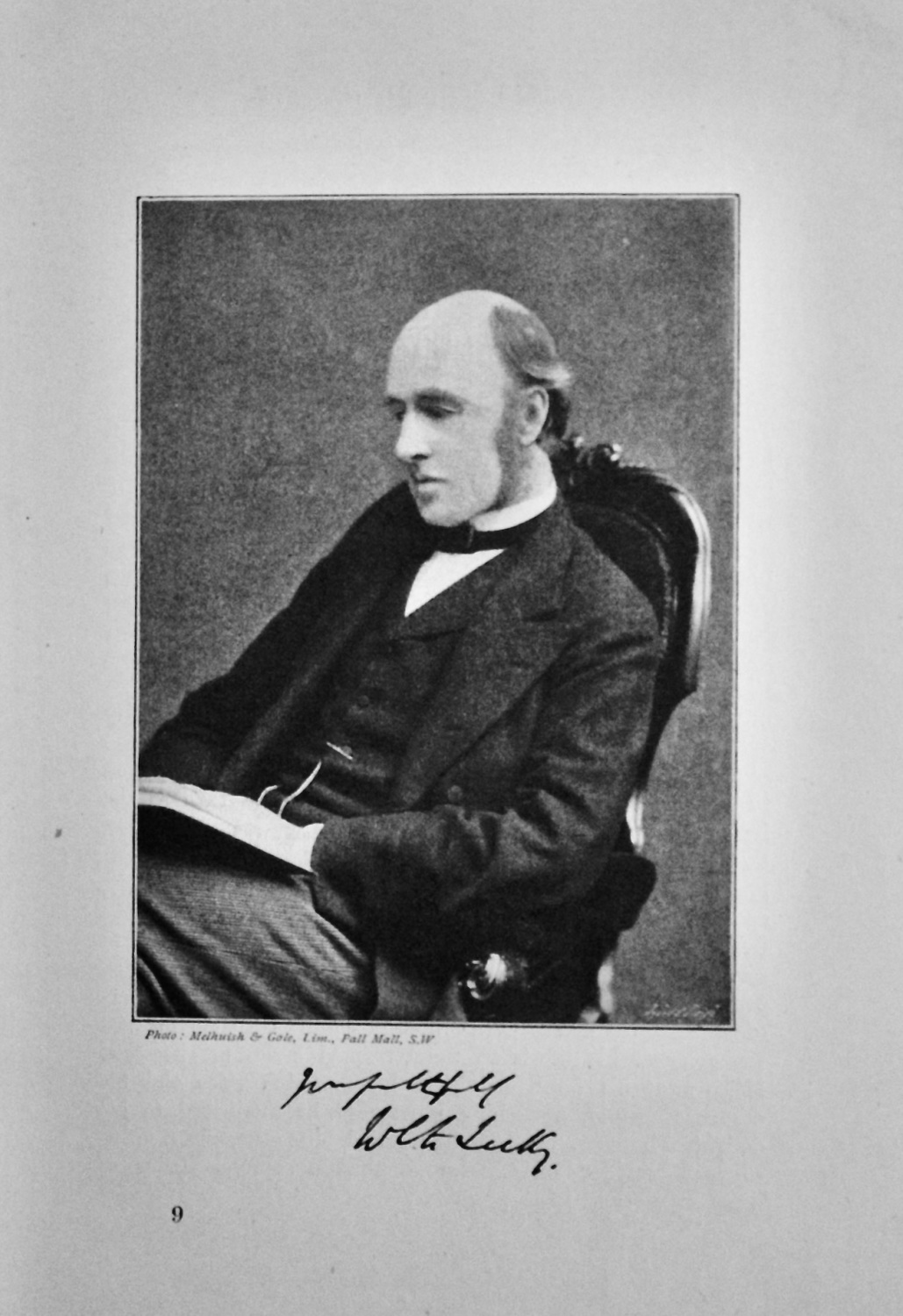 Mr. W. E. H. Lecky.  (Author)  1895.