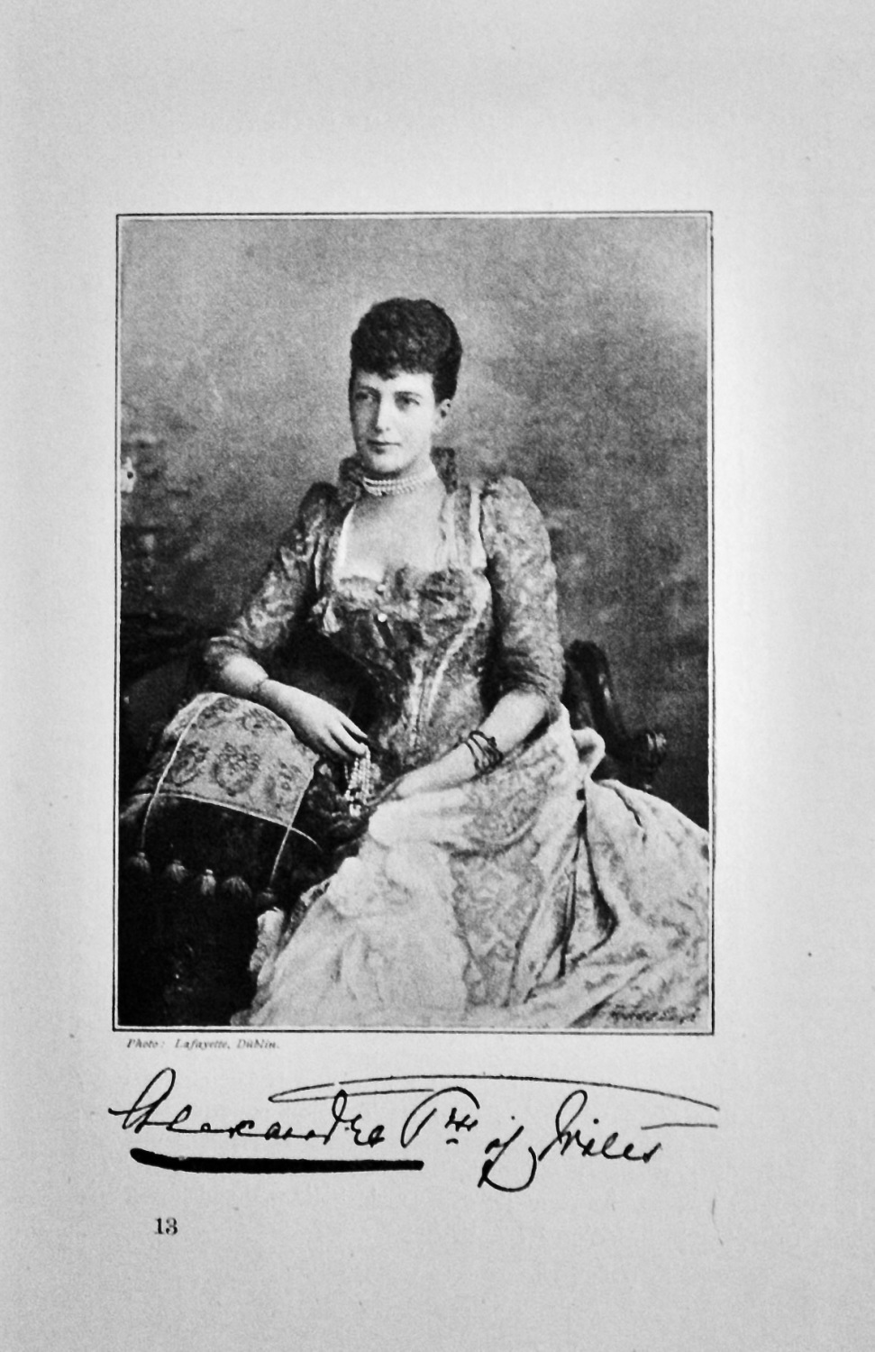 H.R.H. The Princess of Wales.  1895.