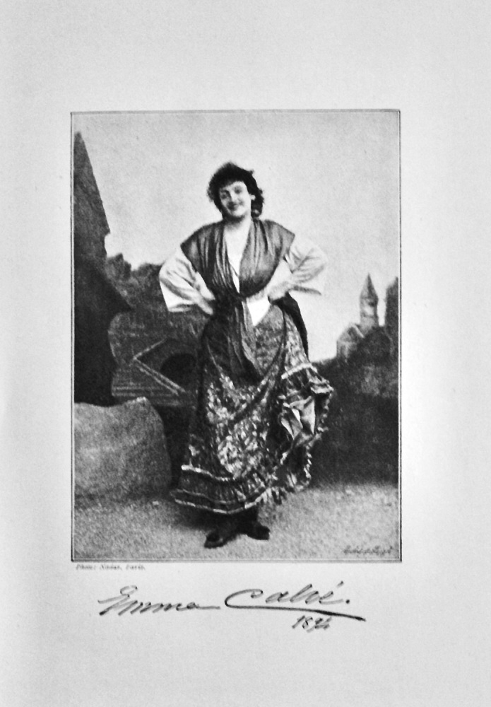 Madame Calve.  (Operatic Soprano) 1895.