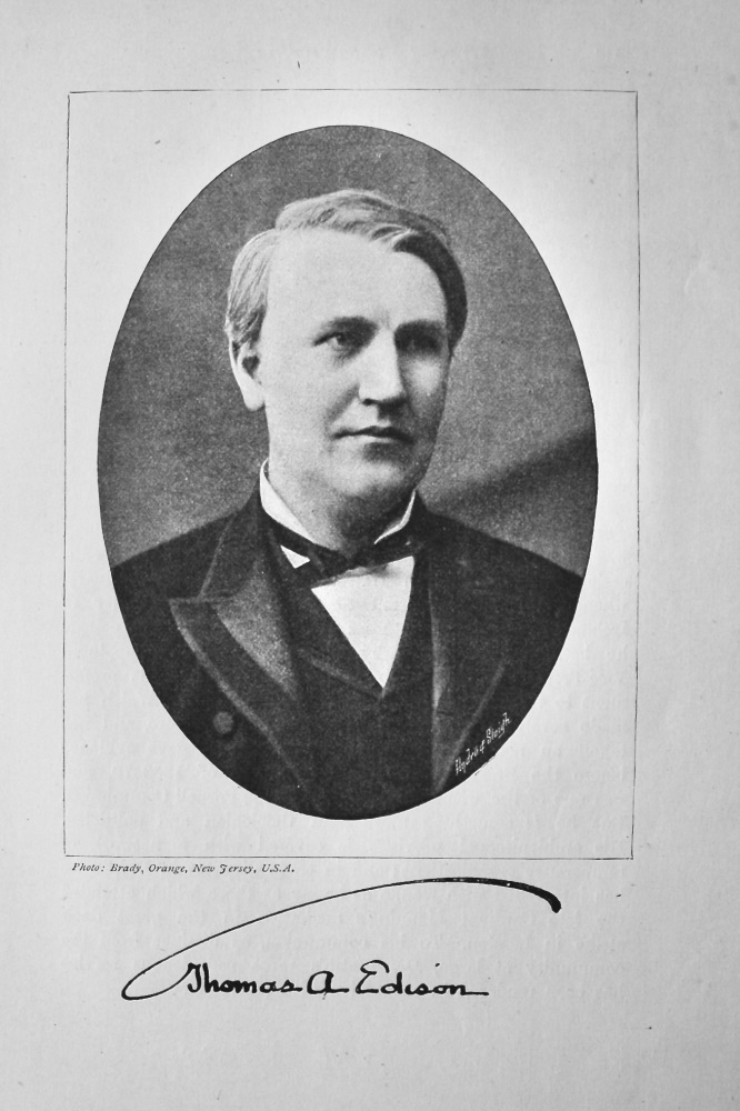 Thomas Alva Edison.  (Inventor)  1895.