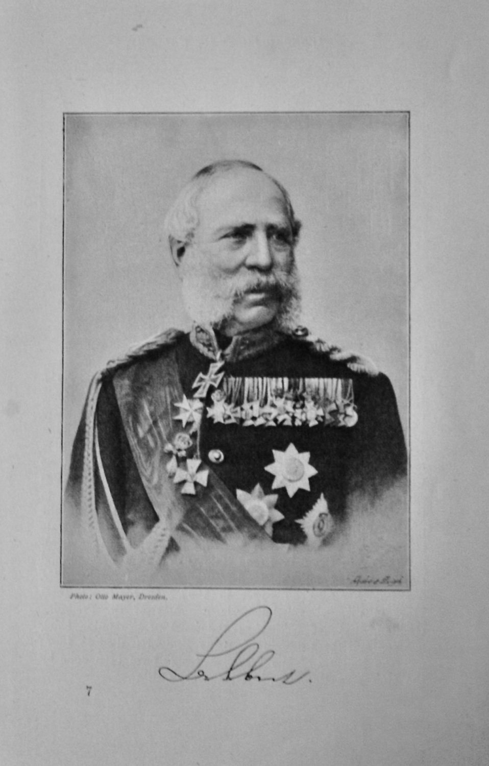 HIs Majesty King Albert :  The King of Saxony. 1895.