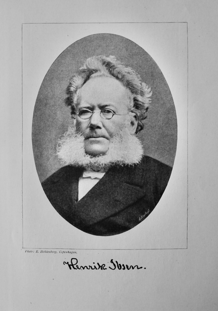 Henrik Ibsen.  (Dramatist) 1895.
