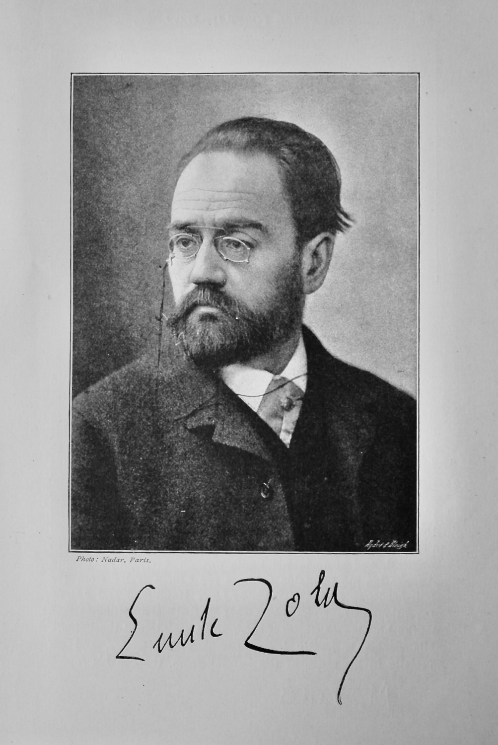 M. Zola, (Novel Writer)  1895.