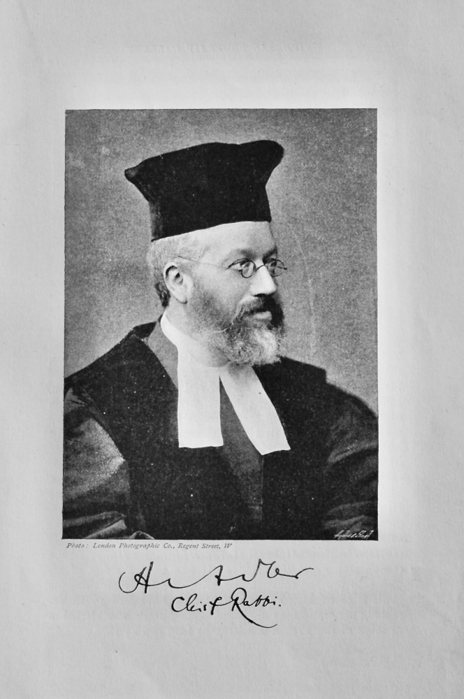 The Chief Rabbi.  The Rev. Hermann Adler, M.A., Ph.D.   1895.