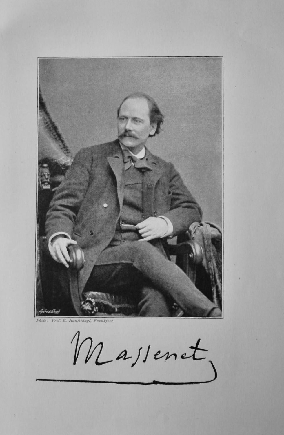 M. Massenet.  (Composer / Opera Writer)  1895.