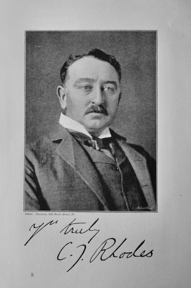 The Hon. Cecil Rhodes.  1895.