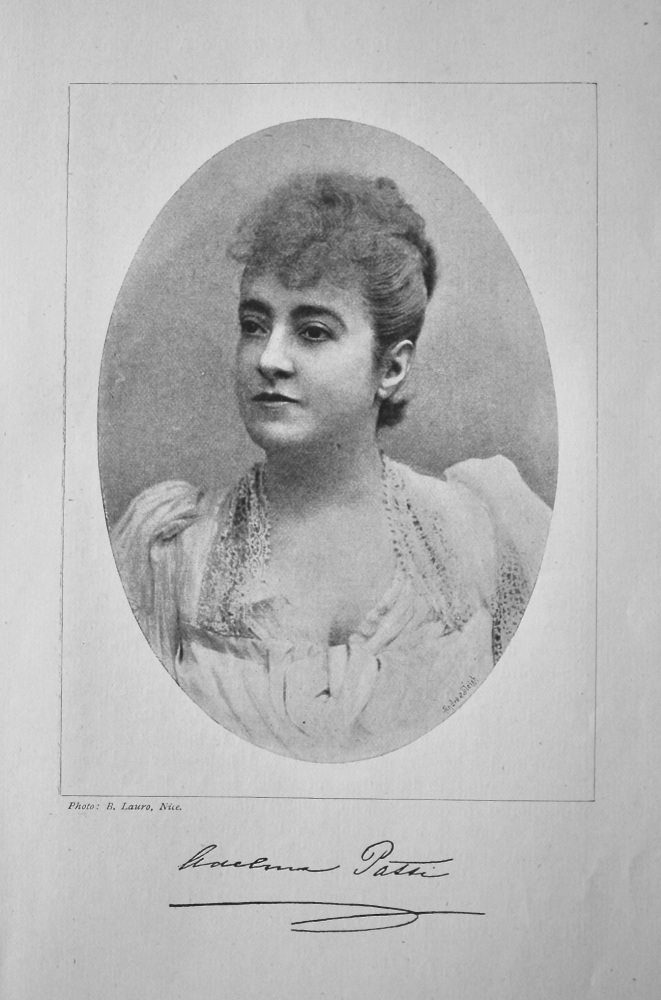 Madame Patti.  (Opera Singer)  1895.