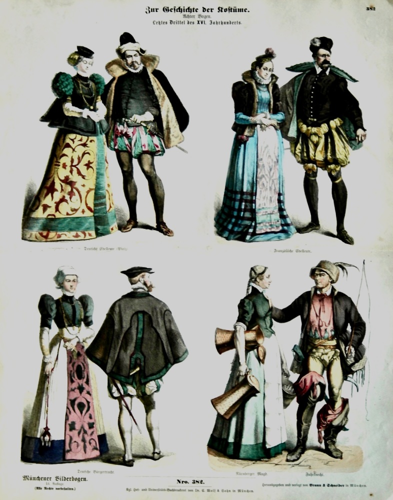 Zur Geschichte Der Costume.  (The History of Costume)  1870-80c.