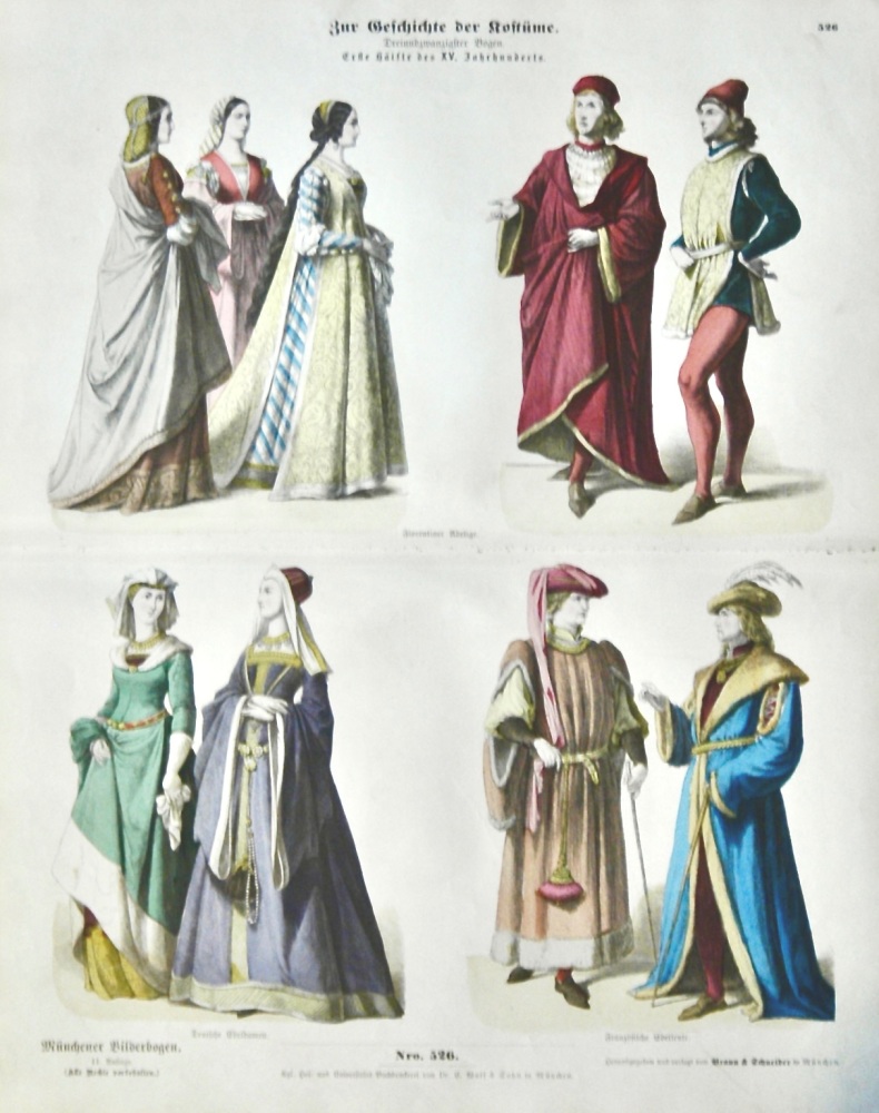 Zur Geschichte Dr Costume. (The History of Costume)  1870-80c.