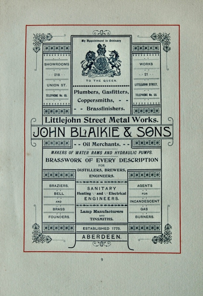 John Blaikie & Sons. Aberdeen. 1894.