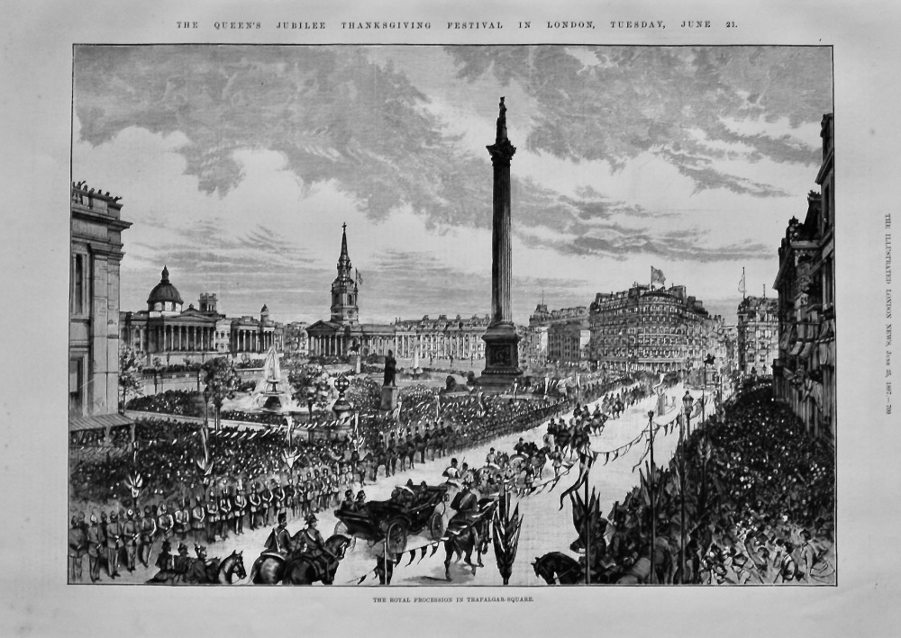 The Queen's Jubilee Thanksgiving Festival In London, June 21st, 1887.