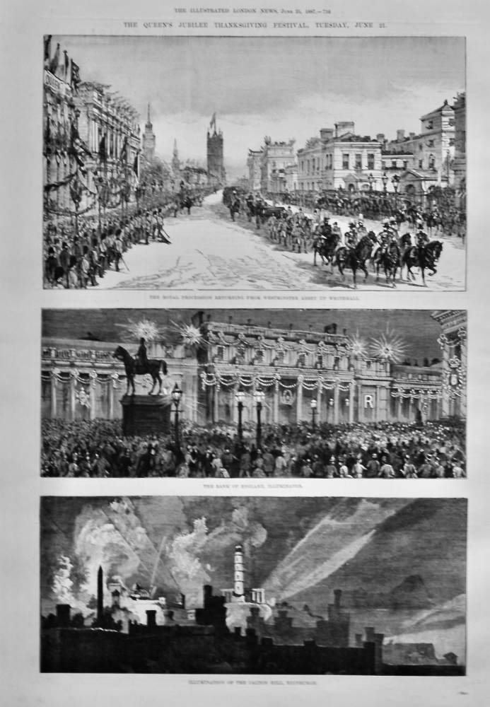 The Queen's Jubilee Thanksgiving Festival, Tuesday, June 21st, 1887.