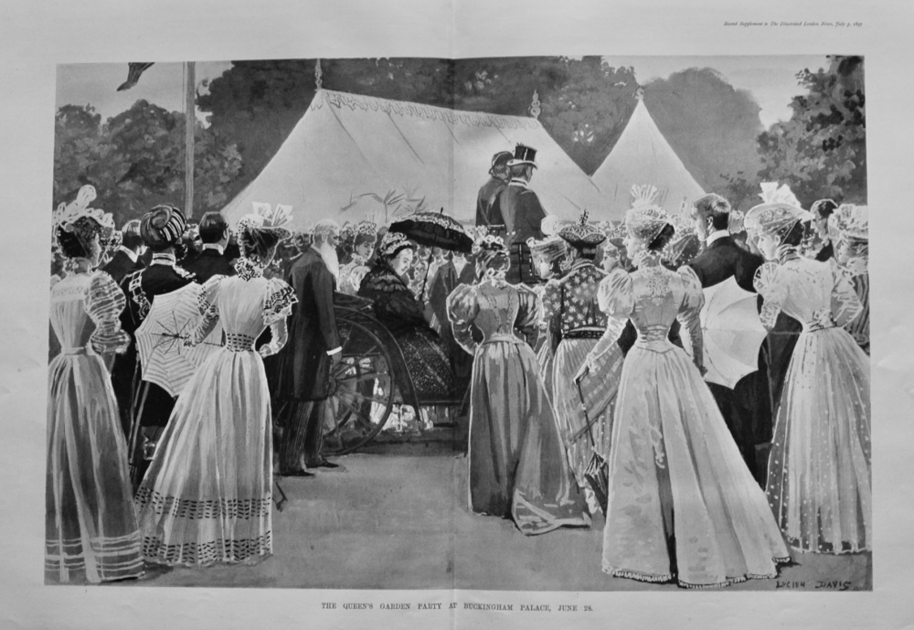 The Queen's Garden Party at Buckingham Palace, June 28th, 1897.