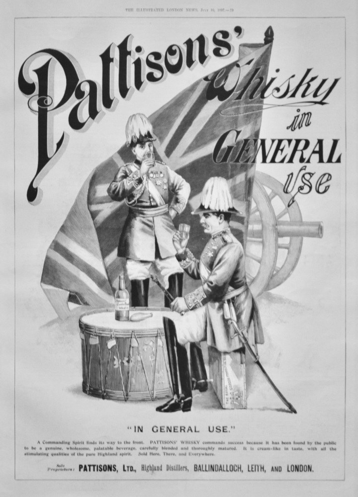 Pattisons'  Whisky.  1897.