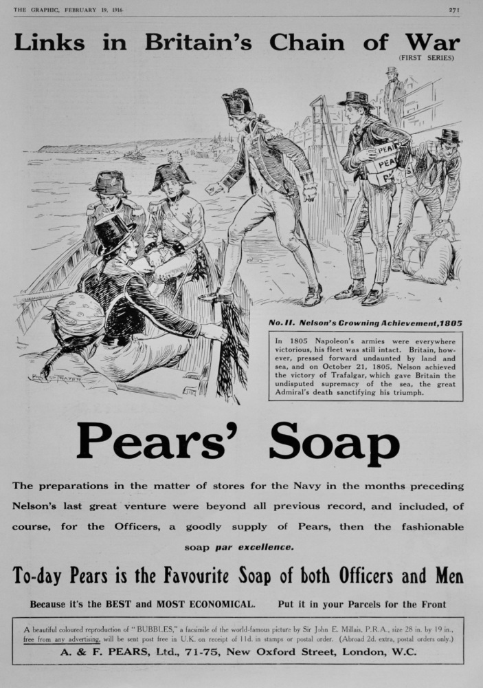 Pears' Soap.  1916.
