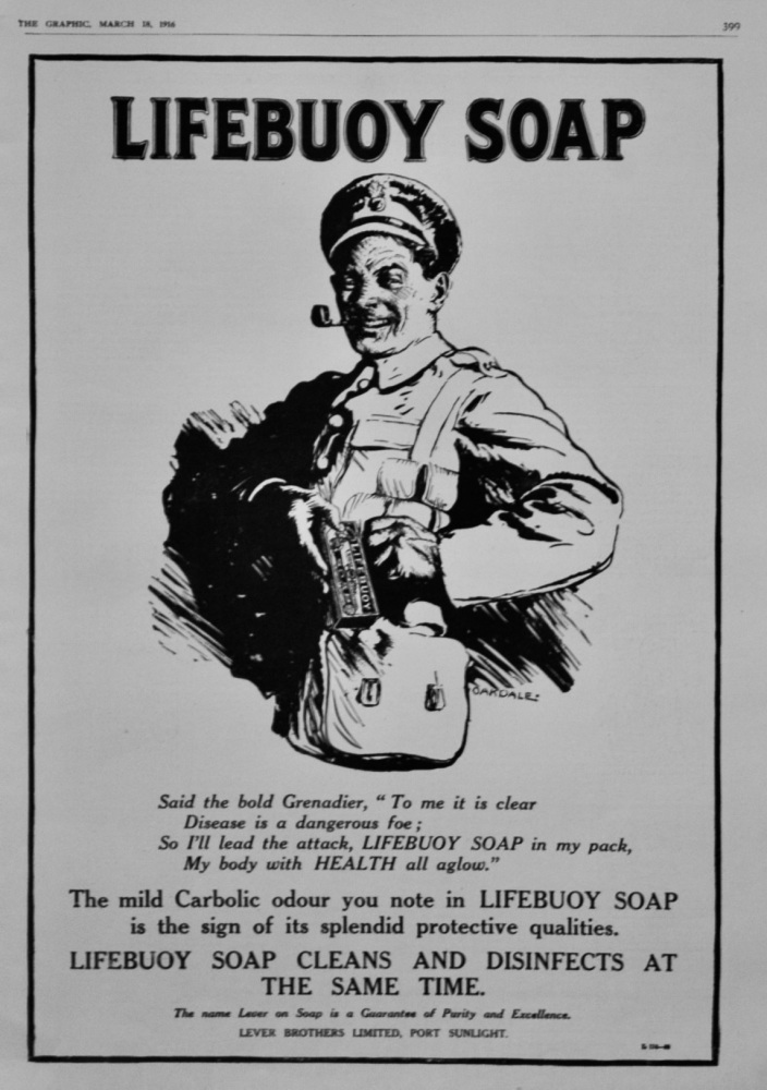 Lifebuoy Soap.  1916.