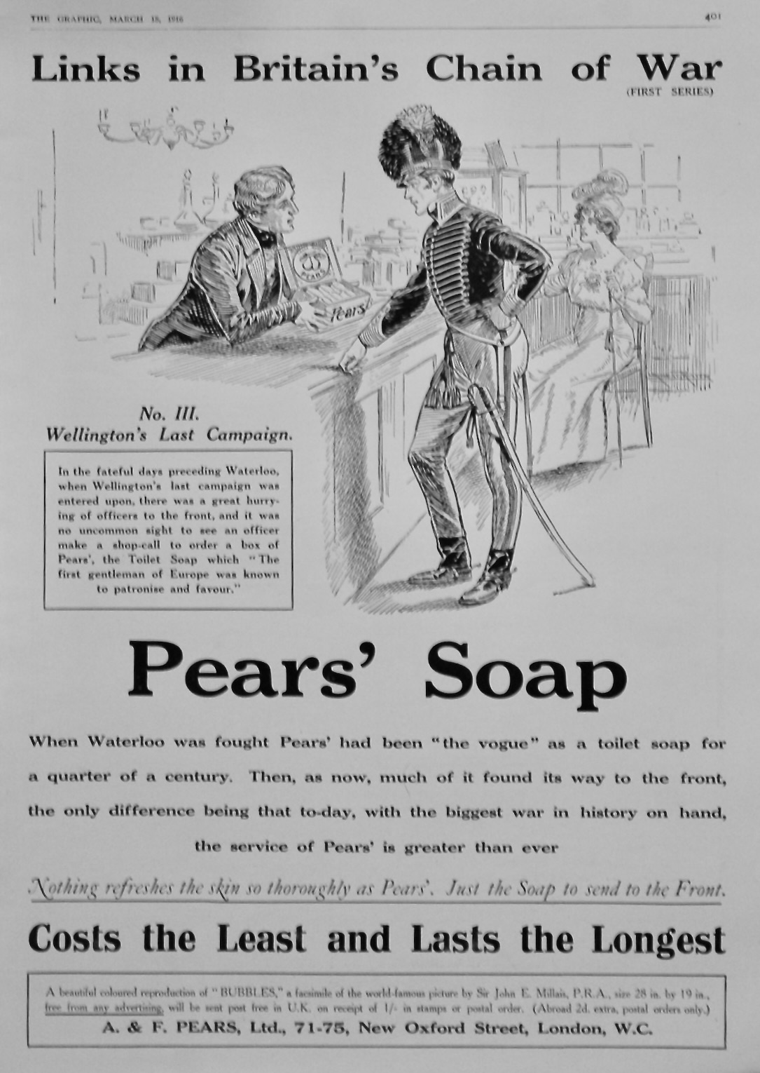 Pears' Soap.  1916.