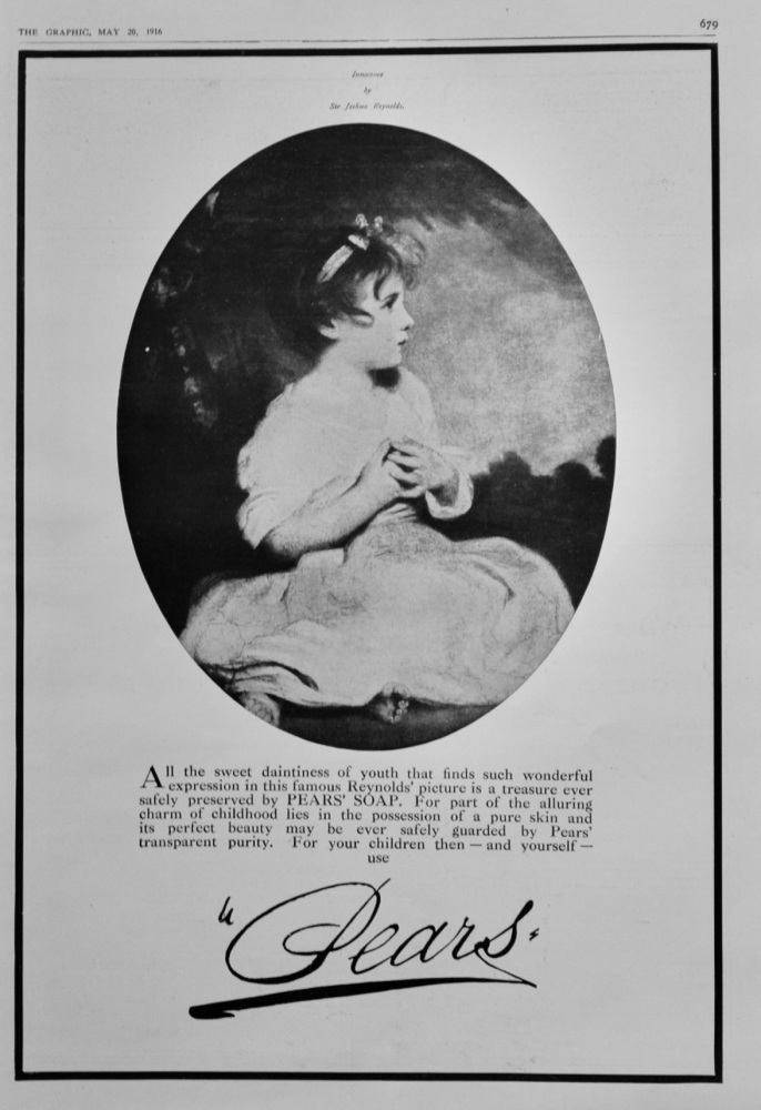 Pears' Soap.  1916.
