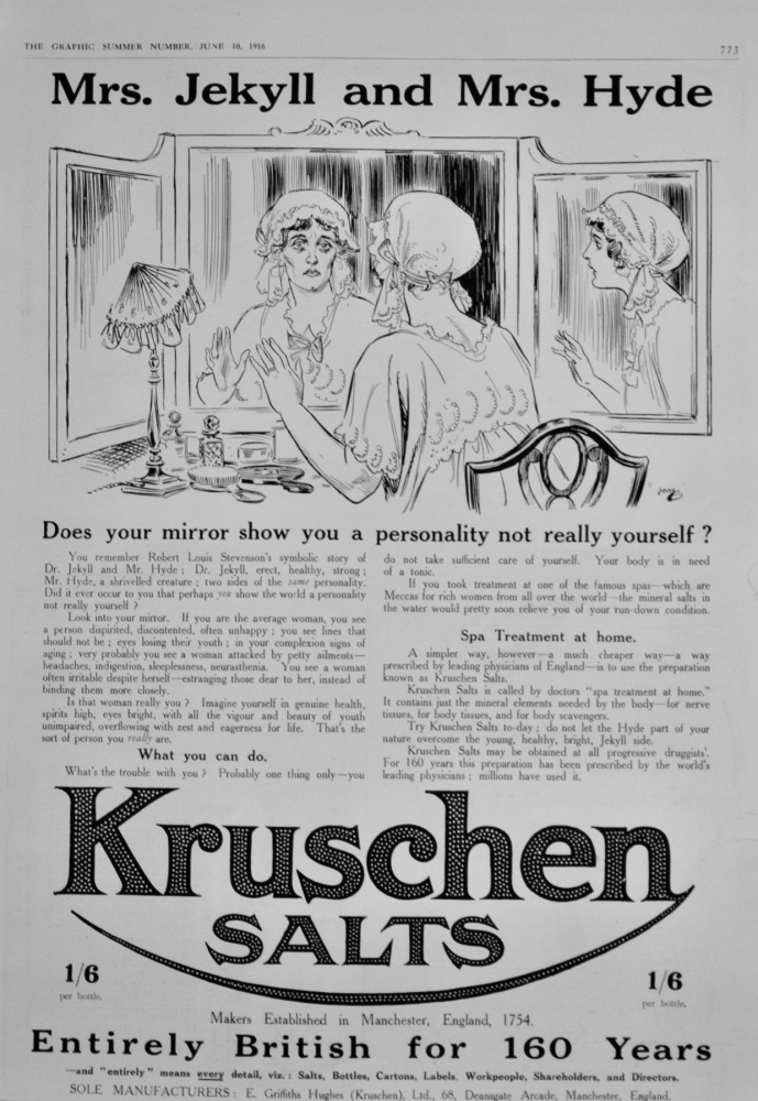 Kruschen Salts.  1916.