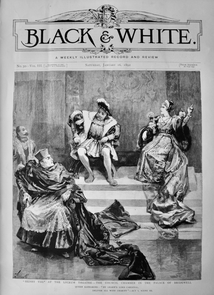 Black & White, January 16th, 1892.