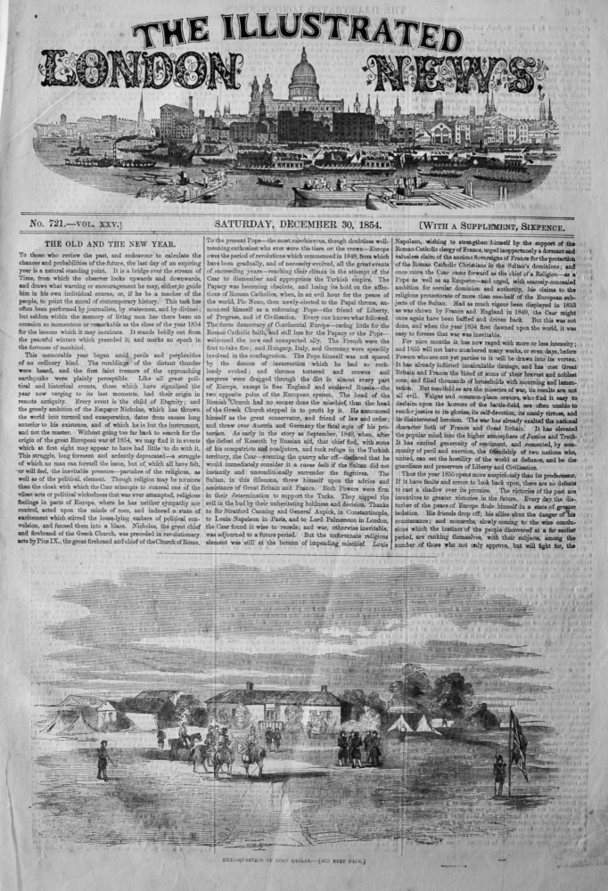 Illustrated London News, December 30th, 1854.
