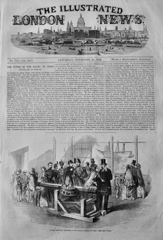Illustrated London News, November 25th, 1854.