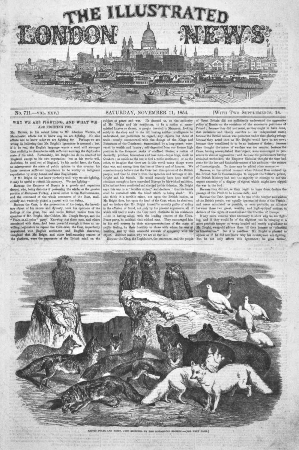 Illustrated London News, November 11th, 1854.