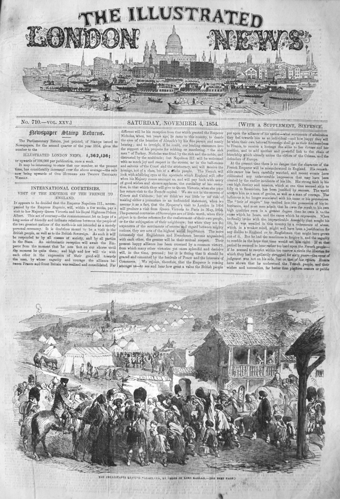 Illustrated London News, November 4th 1854.