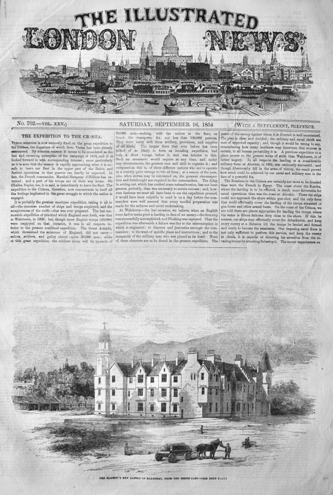 Illustrated London News, September 16th, 1854.