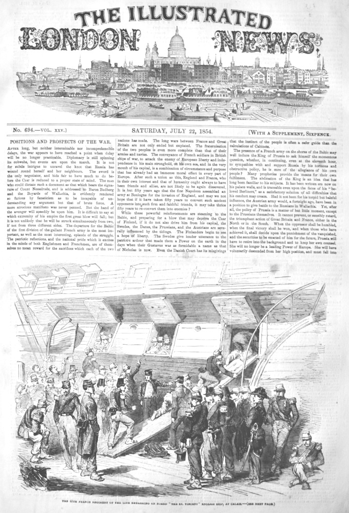Illustrated London News, July 22nd, 1854.