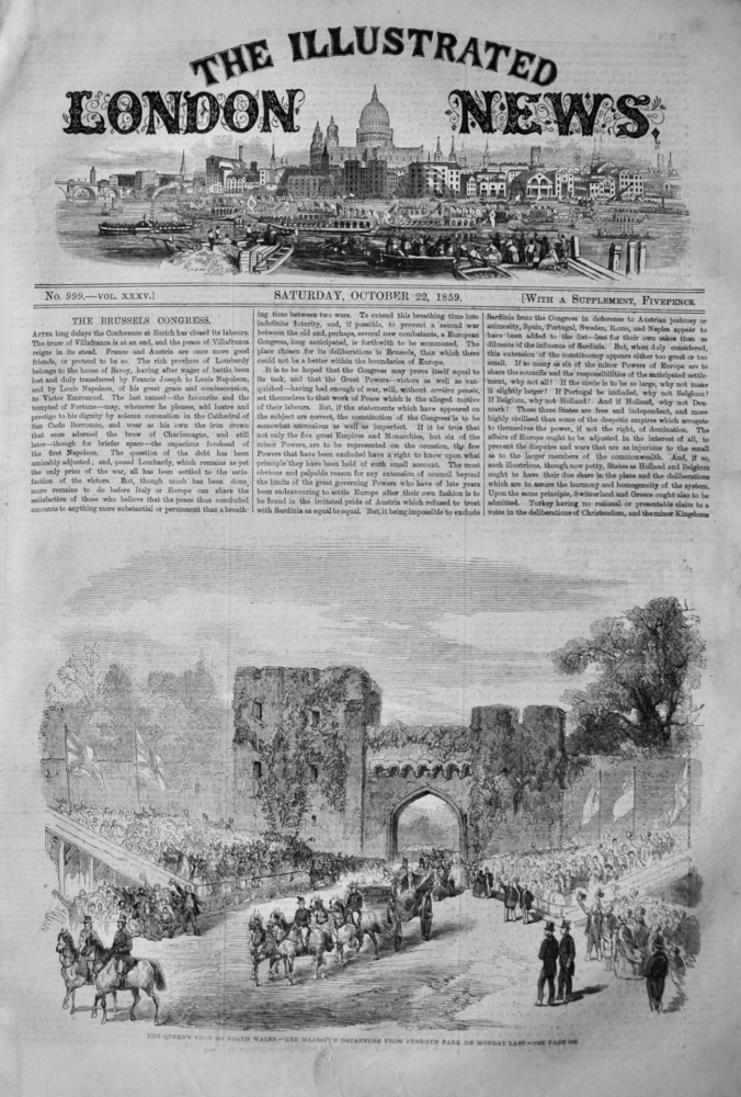 Illustrated London News, October 22nd, 1859.