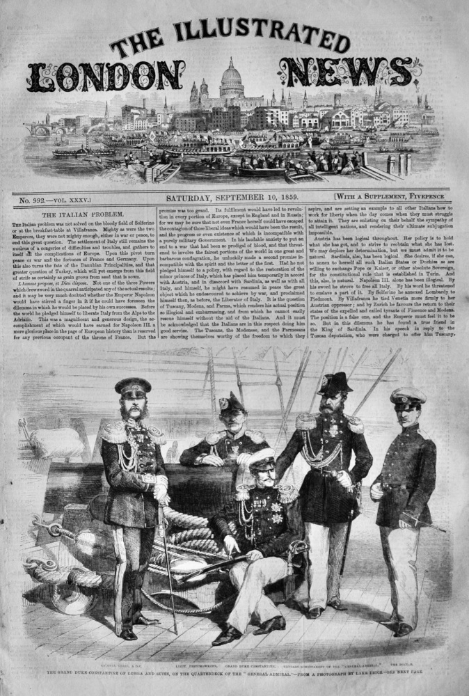Illustrated London News, September 10th, 1859.