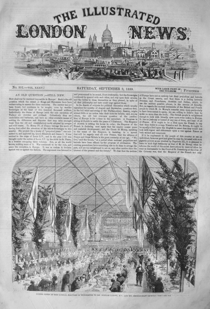 Illustrated London News, September 3rd, 1859.