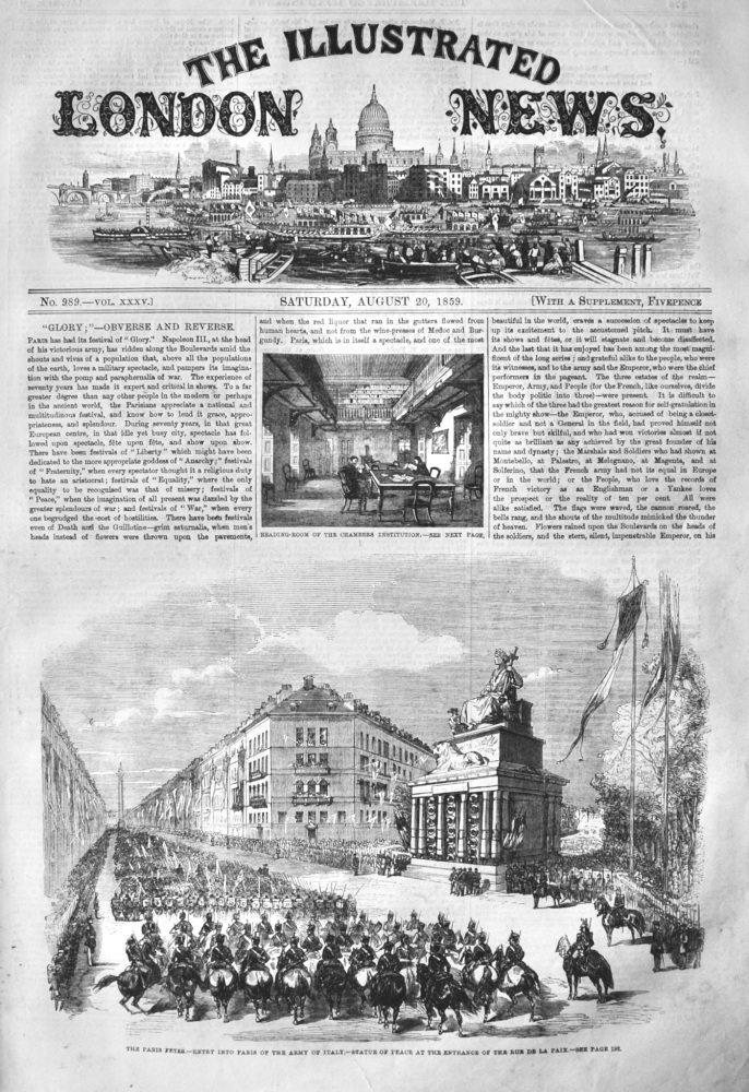 Illustrated London News, August 20th, 1859.