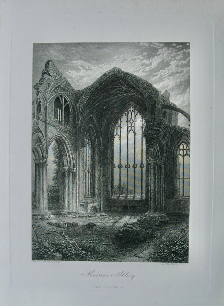 Melrose Abbey.  1881.
