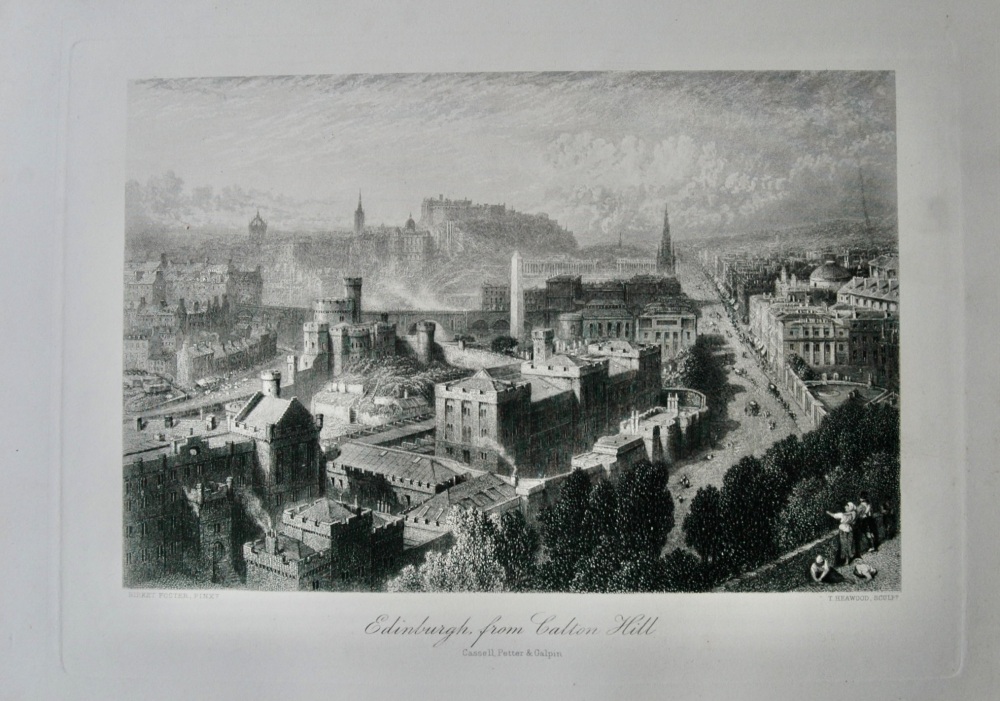 Edinburgh from Calton Hill.  1881.