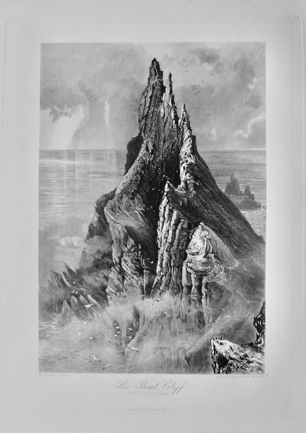 The Bent Cliff.  (West Coast of Ireland) 1881.