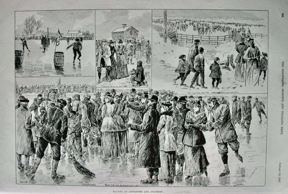 Skating at Littleport and Swavesey.  1895.