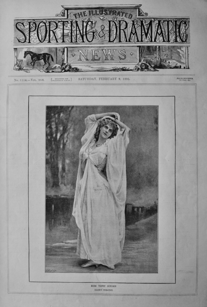 Miss Topsy Sinden.  (Gaiety Theatre).  1895.