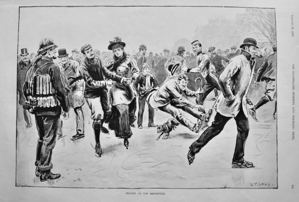 Skating on the Serpentine.  1895.