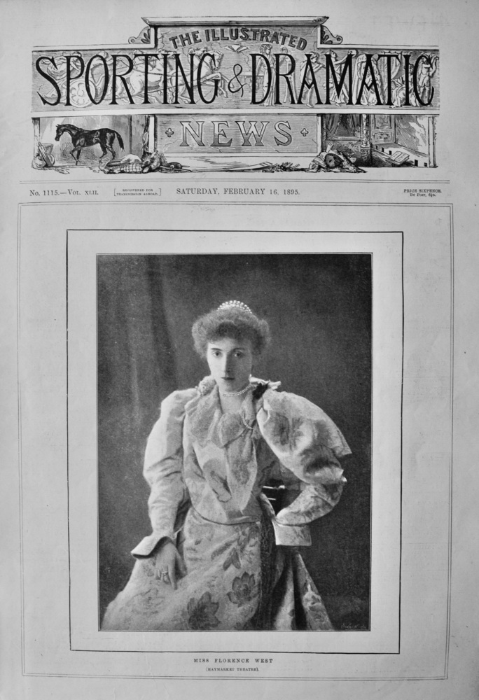 Miss Florence West.  (Haymarket Theatre).  1895.