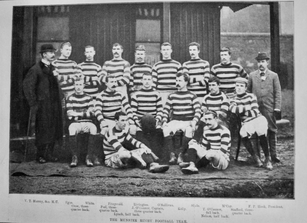 The Munster Rugby Football Team.  1895.