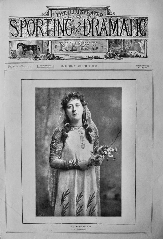 Miss Annie Hughes.  (As "Clarissant.")  1895.
