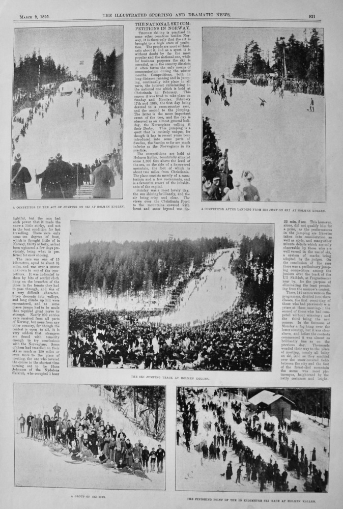 The National Ski Competitions in Norway.  1895.