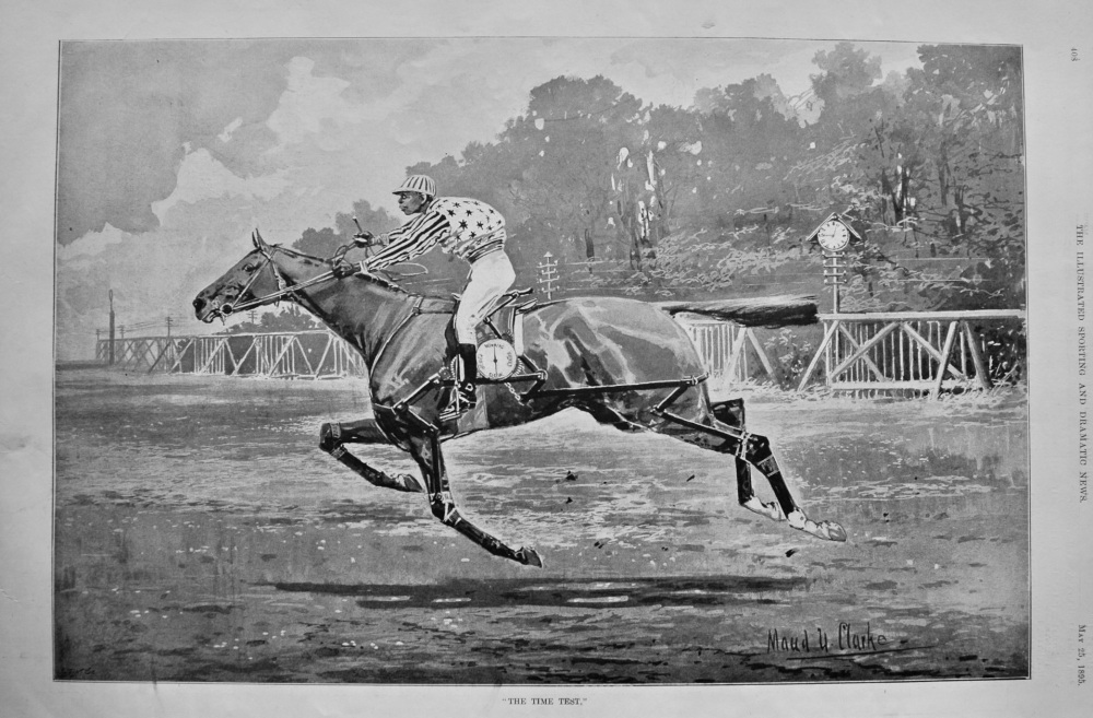 "The Time Test." (Horseracing).  1895.