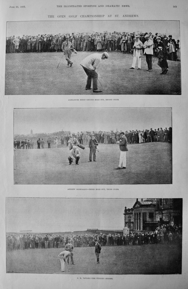 The Open Golf Championship at St. Andrews.  1895.