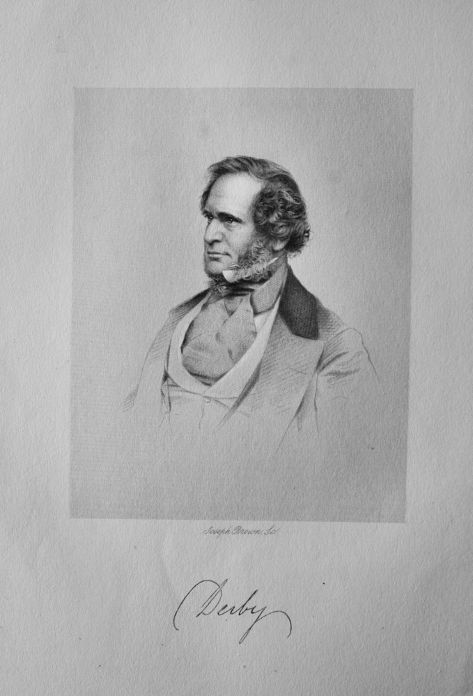 Edward, Fourteenth Earl Derby, K.G. 1799 - 1869.