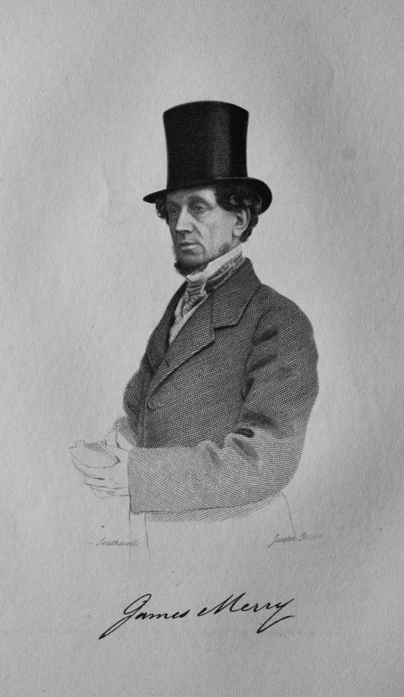 Mr. James Merry.  1805 - 1877. (Racehorse Owner).