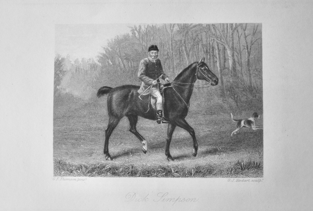 Dick Simpson.  1804 - 1899. (Huntsman).